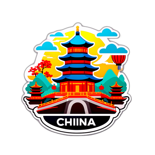 中国旅游贴纸