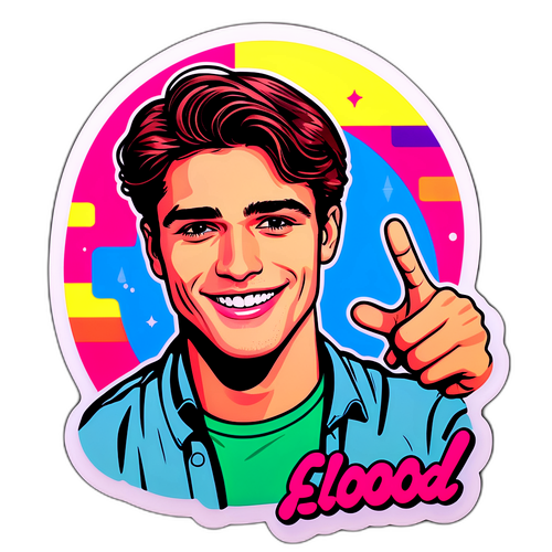 Jacob Elordi w stylu pop-art