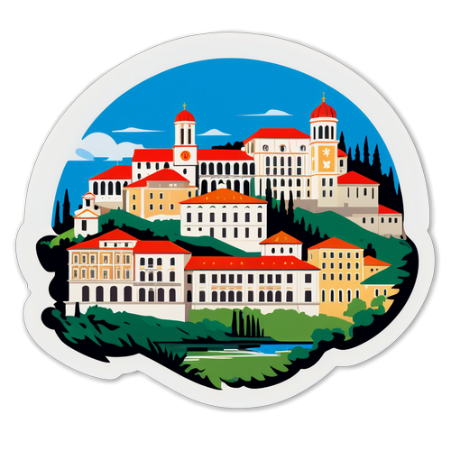 Karadağ Tarihi Binaları Sticker
