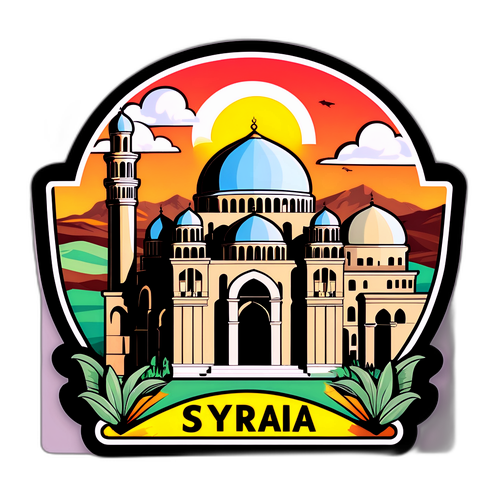 Suriye Daraa Mimari Sticker Tasarımı
