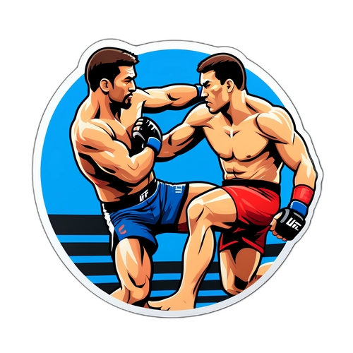 Αυτοκόλλητο UFC με διάσημους μαχητές σε δράση