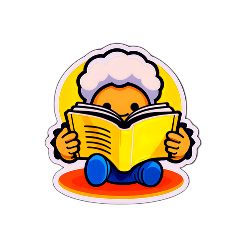 グロキペディアのキャラクターが本を開いているイラスト