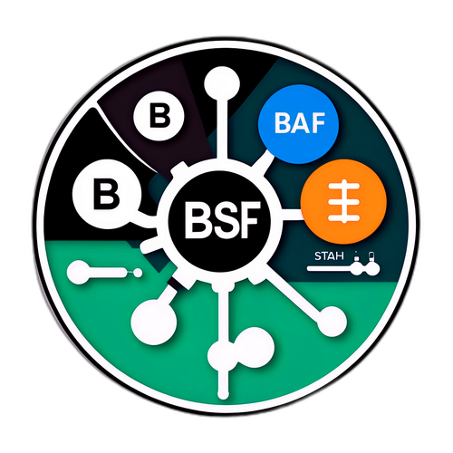 Sticker mit BASF-Logo und chemischen Formeln