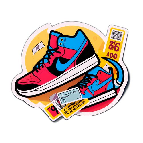 Çılgın Ayakkabılar ve Kumar Talonu Sticker'ı