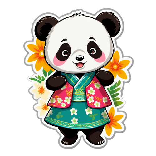 Rayakan Hari Kebaya Nasional dengan Panda Imut, Kebanggaan Budaya Indonesia!