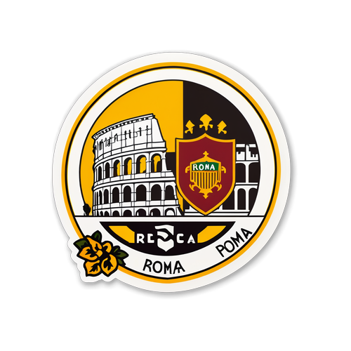 Sticker care celebrează meciul Roma - Parma