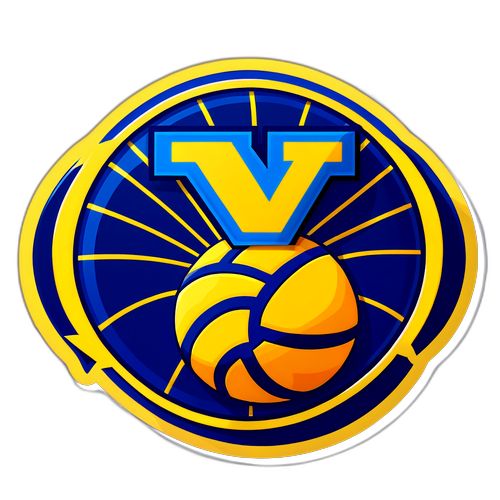 West Virginia University Basketball Logo Sticker