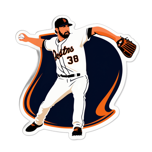 Action-Packed Mid-Pitch Sticker