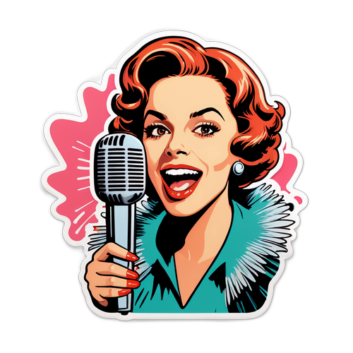 Illustration expressive d'Ornella Vanoni