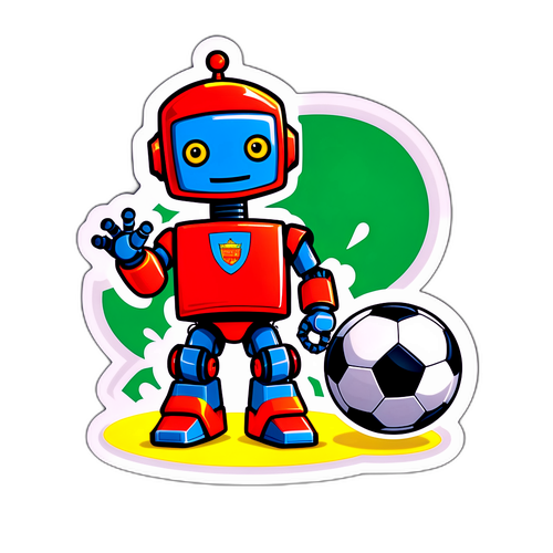 Robot hrající fotbal během Copa del Rey