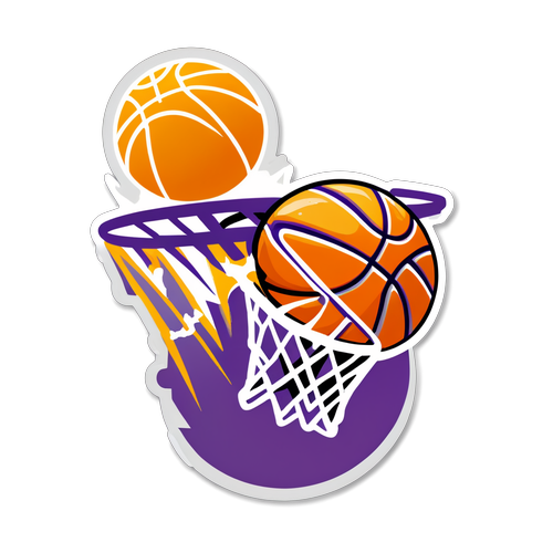 Empolgante Desenho de Basquete: Suns vs. Lakers