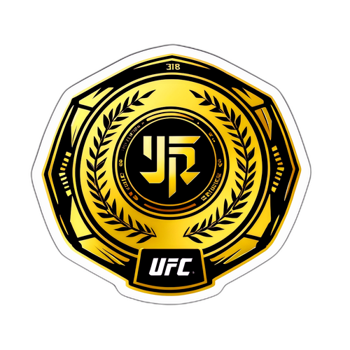 Design samolepky s logem UFC 318