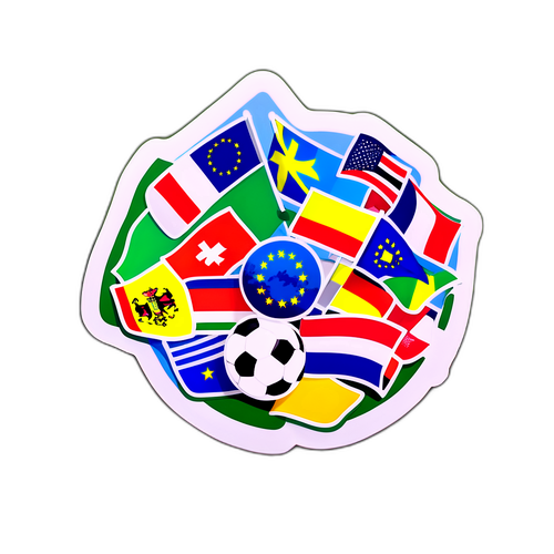 歐洲冠軍的氛圍貼紙