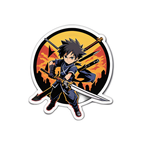 สติ๊กเกอร์การต่อสู้ในอนิเมะ