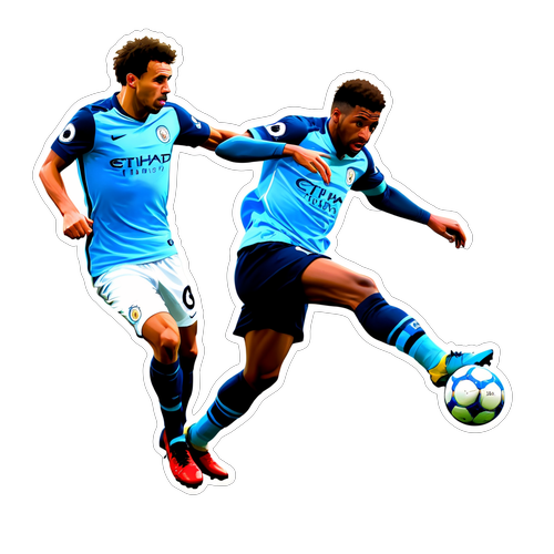 Man City vs Everton Thrill Sticker