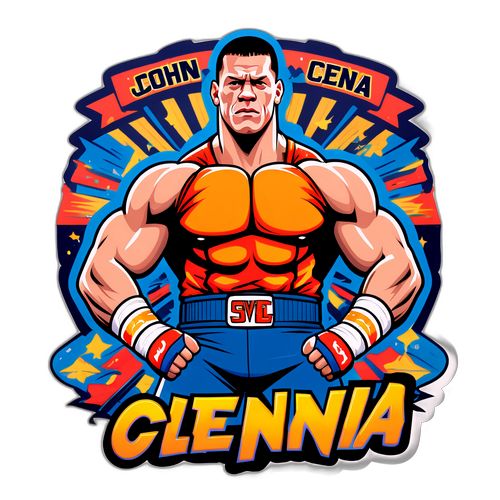 Autocollant nostalgique de John Cena