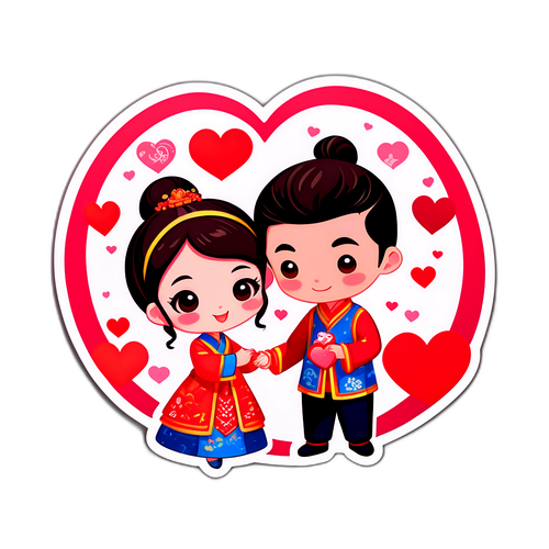 七夕情人節卡片貼紙