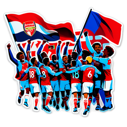 Arsenal's Unforgettable Celebration: Witness the Passion and Glory in Every Sticker!