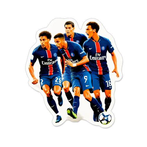 PSG Spelers in Actie