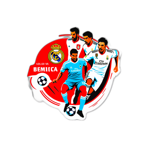Stiker Dramatis Real Madrid vs Benfica