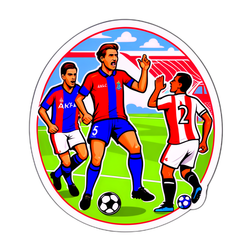 Stiker Ceria Crystal Palace vs AZ Alkmaar