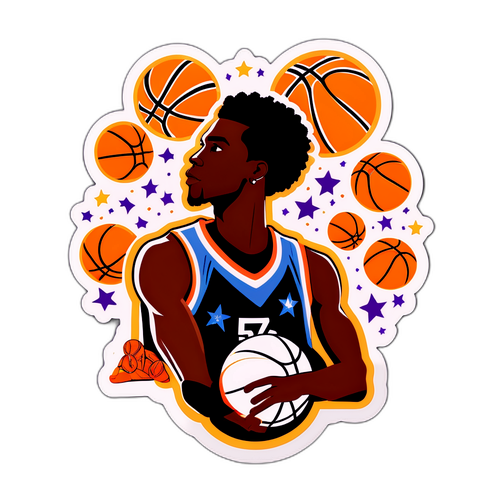 Silhouette de Keyonte George en lancers francs