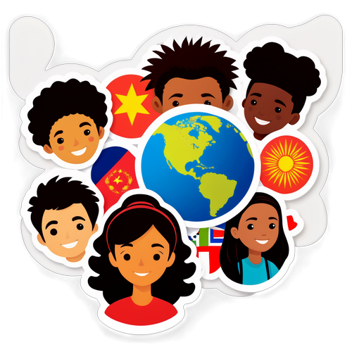 国际学生生活贴纸