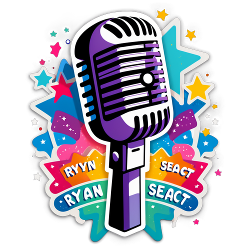 Stylized Microphone Art