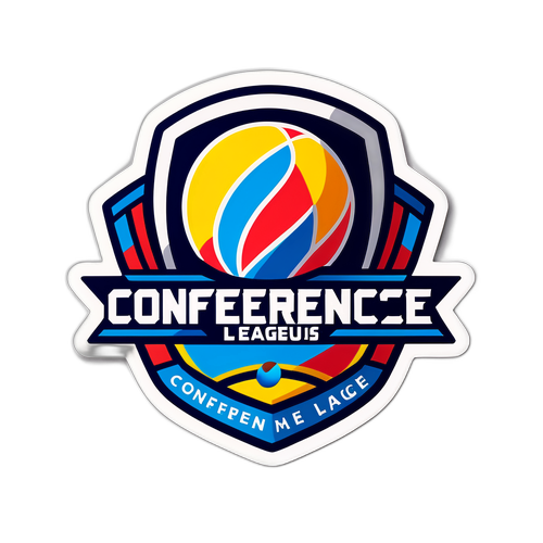 Creatieve sticker van de Conference League