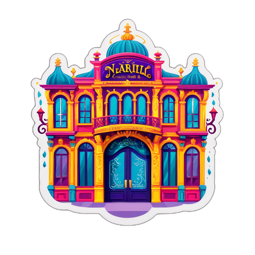 Sticker di Nancy Brilli con Facciata Teatrale