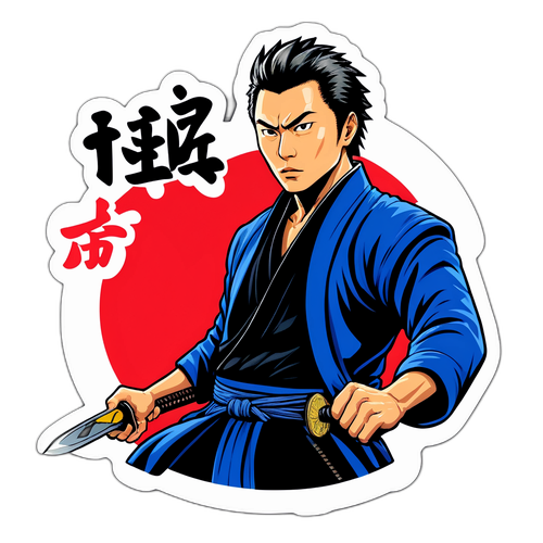 勝利のために戦う武士