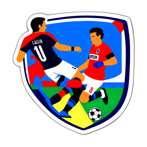Cagliari – Inter zápasový nálepka