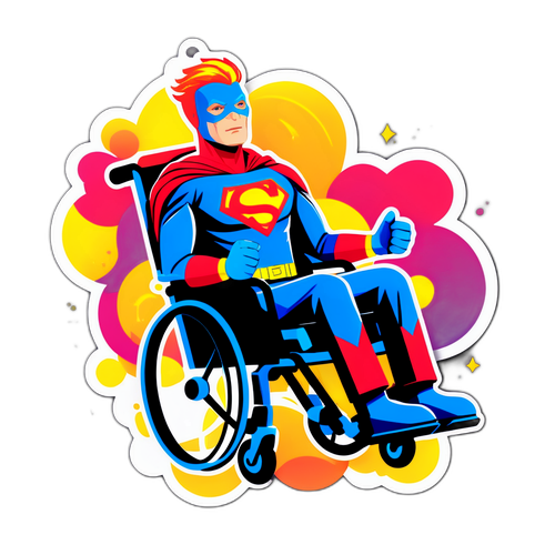 Superheld im Rollstuhl