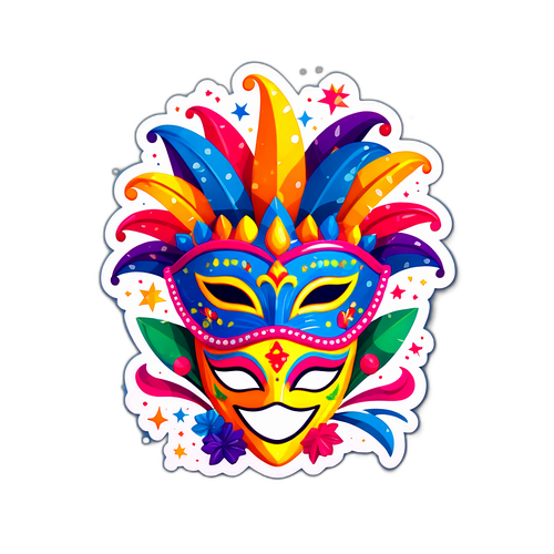 Adesivo Festivo del Carnevale di Tenerife