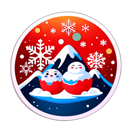 冬至圓湯圓與雪花