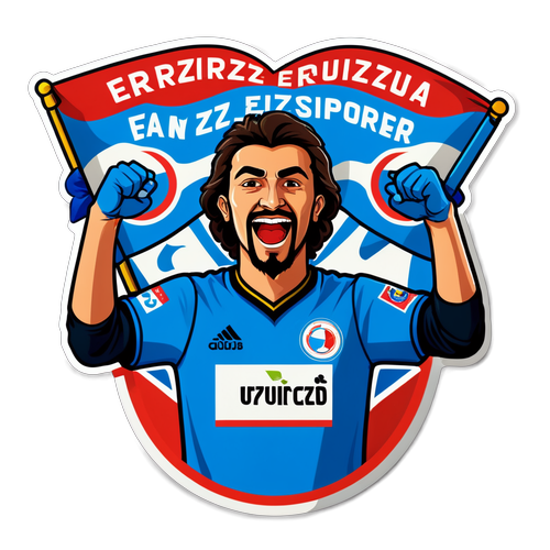 Erzurumspor Taraftarının Coşkusunu Yansıtan 5 Nefes Kesen Sticker Tasarımı!