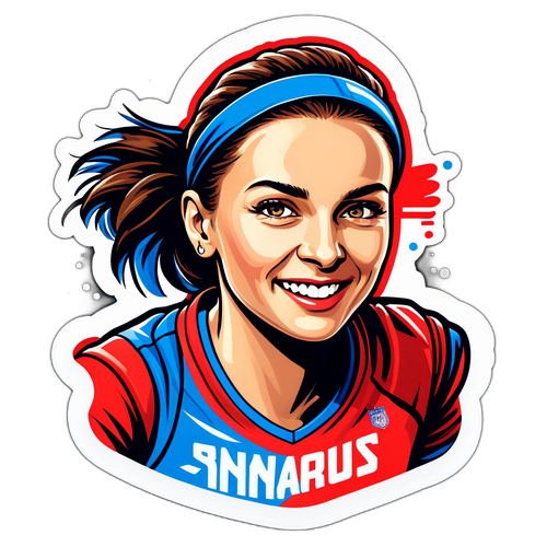 Sticker von Sinja Kraus in dynamischem Sportlook
