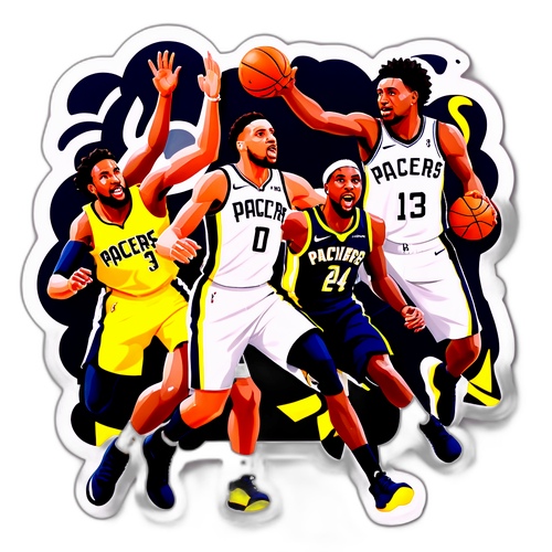 Scène de jeu entre les Pacers et les Spurs