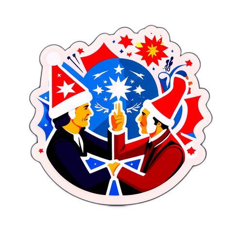 Önemli Tarihi Toplantıyı Sembolize Eden Çıkartma