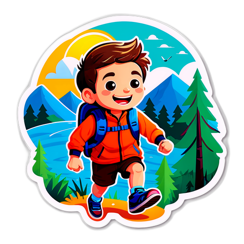 Illustrazione vivace di Luke Littler in attività all'aperto