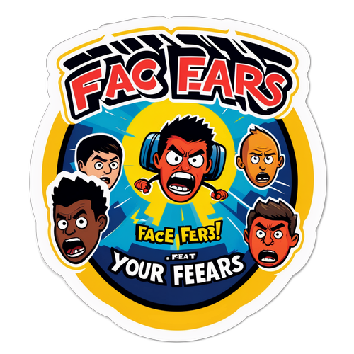 En dramatisk sticker fra en frygt faktor udfordring