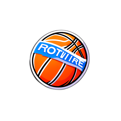 Sleek Rotowire Basketball Sticker