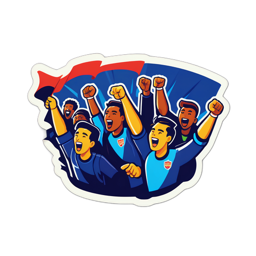 응원하는 팬들 스티커