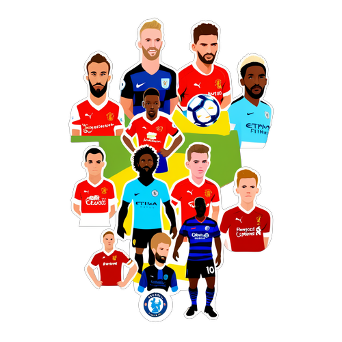Stiker Kolase Pemain Terbaik Liga Premier