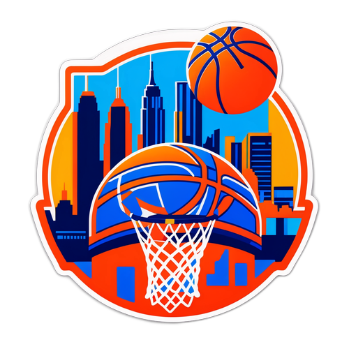 Dynamic Knicks Score Sticker