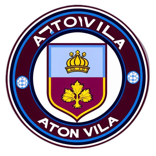 Αυτοκόλλητο με το λογότυπο της Aston Villa