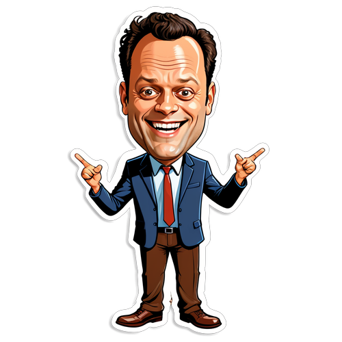 Funny Caricature of Vince Vaughn
