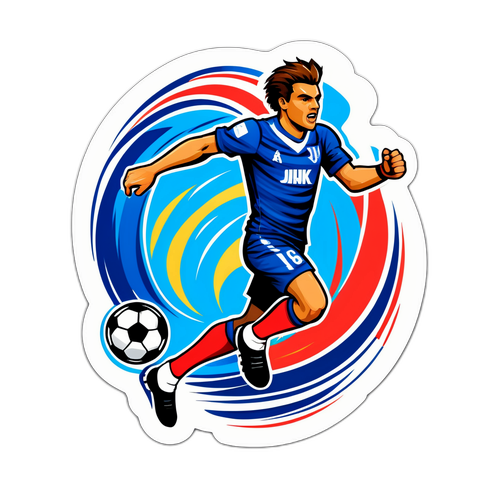 Jännittävä jalkapallo-ottelu