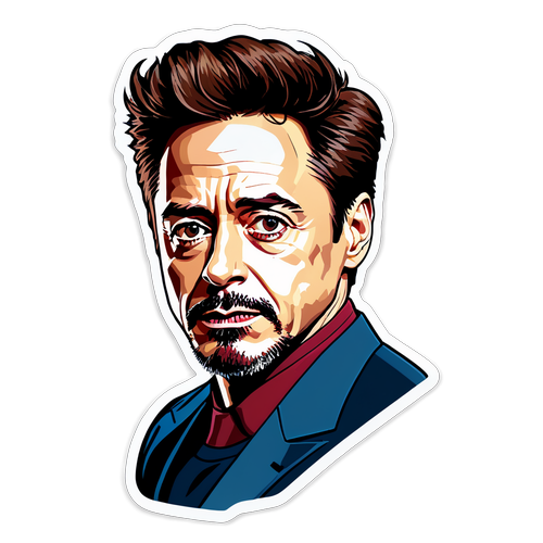 Kreative Fusion: Robert Downey Jr. im Action-Kunststil