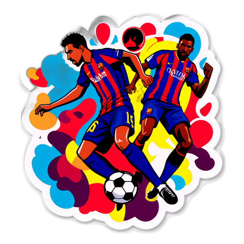 Stiker Pertandingan Barcelona vs Girona